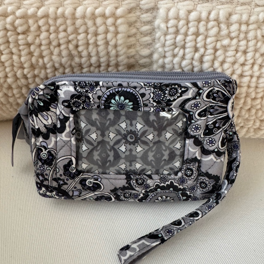 Vera Bradley Women's Cotton Double Zip ID Case Wallet With RFID Protection